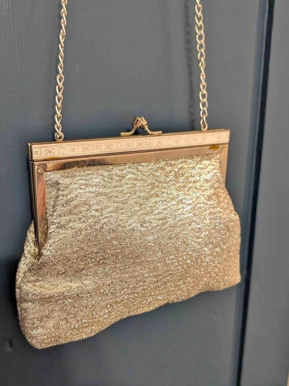 Vintage La Regale Silver Evening Bag Purse